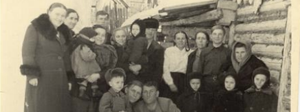 Familienfoto in Sibirien, UdSSR