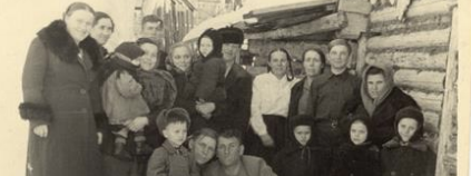 Familienfoto in Sibirien, UdSSR